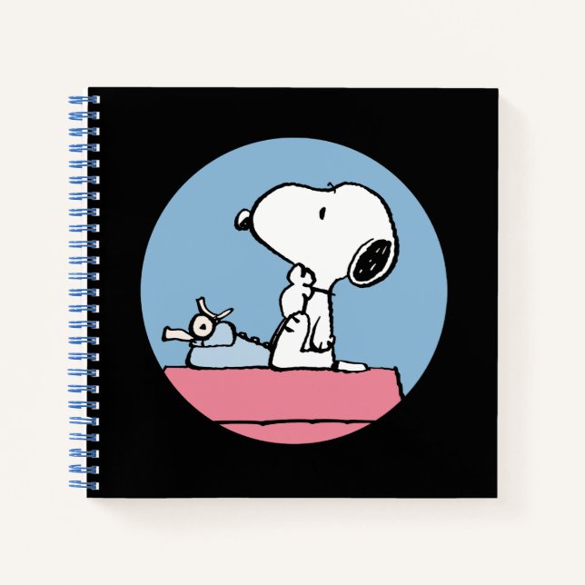 Cuaderno Cacahuetes | Snoopy en la máquina de escribir (Anverso)