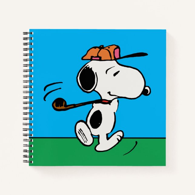 Cuaderno Cacahuetes | Snoopy Golf (Anverso)