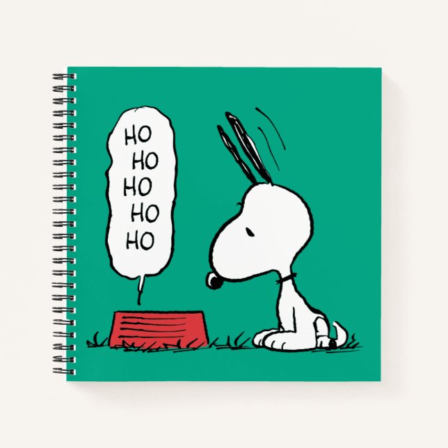 Cuaderno Cacahuetes | Snoopy Ho Ho Ho Ho Ho Food Dish (Anverso)