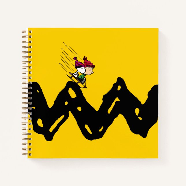 Cuaderno Cacahuetes | Snoopy & Linus Sled Ride (Anverso)