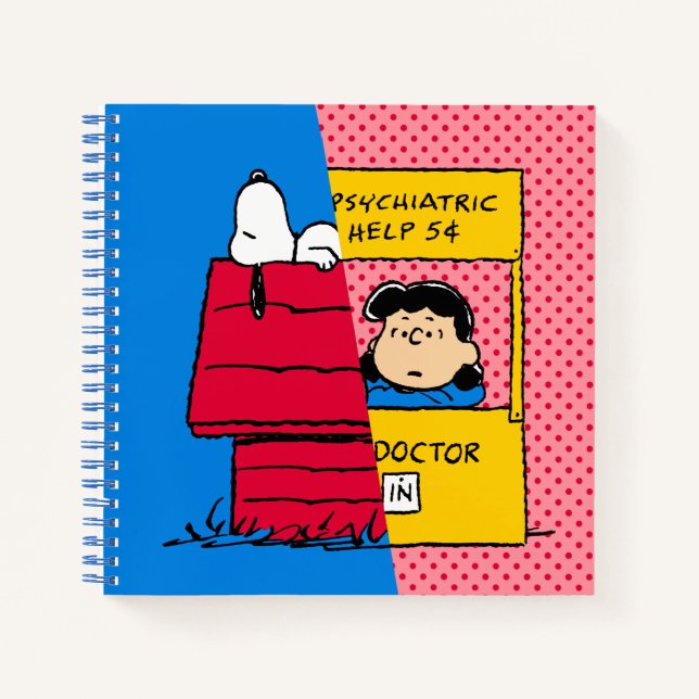Cuaderno Cacahuetes | Snoopy & Lucy Half & Half (Anverso)