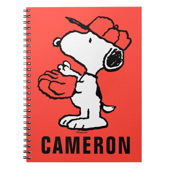 Cuaderno Cacahuetes | Snoopy Making the Catch (Frente)