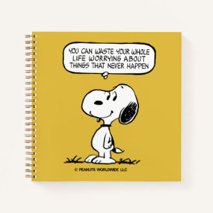 Cuaderno Cacahuetes   Snoopy, no puedes aguantar toda tu vi