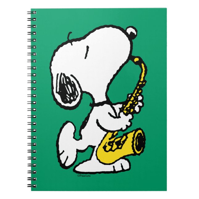 Cuaderno Cacahuetes | Snoopy Saxophone Player (Frente)