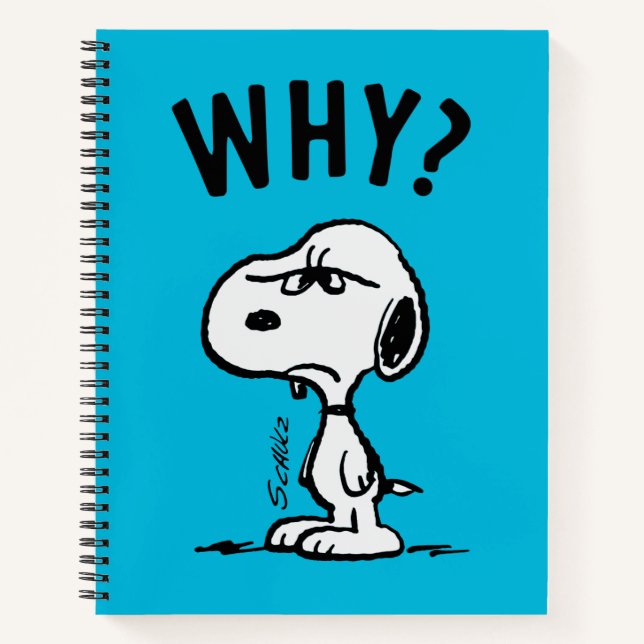 Cuaderno Cacahuetes | Snoopy Se Pregunta Por Qué? (Anverso)