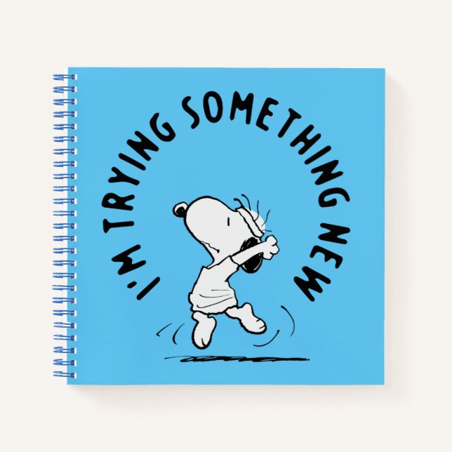 Cuaderno Cacahuetes | Snoopy Tramitando Algo Nuevo (Anverso)
