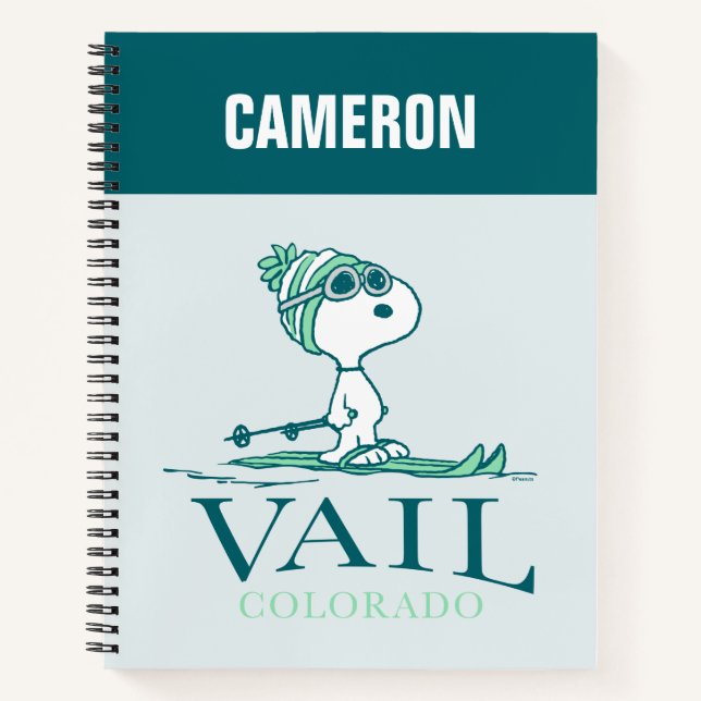 Cuaderno Cacahuetes | Snoopy Vail Colorado (Anverso)