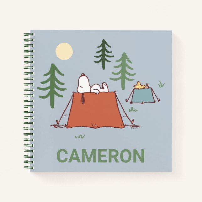 Cuaderno Cacahuetes | Snoopy & Woodstock | Añadir su nombre (Anverso)