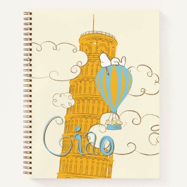 Cuaderno Cacahuetes | Snoopy & Woodstock Ciao (Anverso)