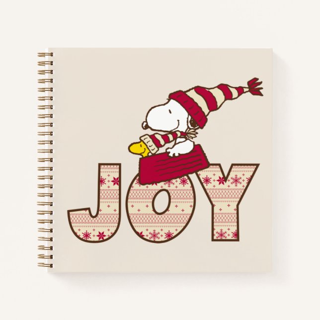 Cuaderno Cacahuetes | Snoopy & Woodstock Joy Sled Ride (Anverso)