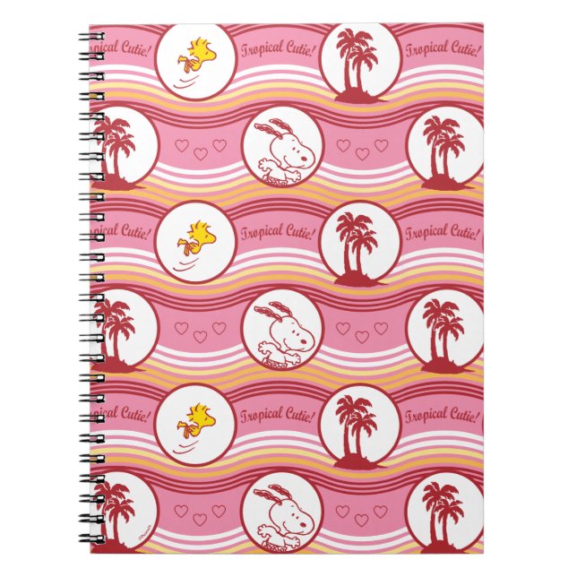 Cuaderno Cacahuetes | Snoopy & Woodstock Tropical Cutie (Frente)