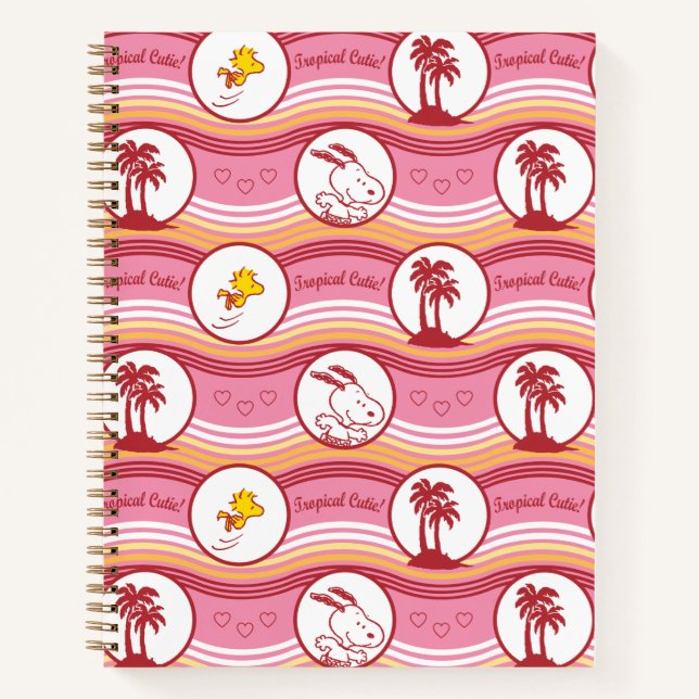 Cuaderno Cacahuetes | Snoopy & Woodstock Tropical Cutie (Anverso)