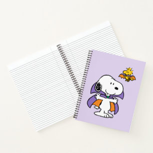 Cuaderno Cacahuetes Snoopy Woodstock Vampiro Halloween