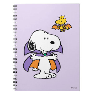 Cuaderno Cacahuetes Snoopy Woodstock Vampiro Halloween