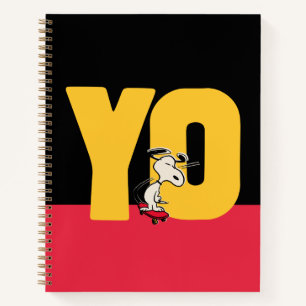 Cuaderno Cacahuetes   Snoopy YO Skateboard