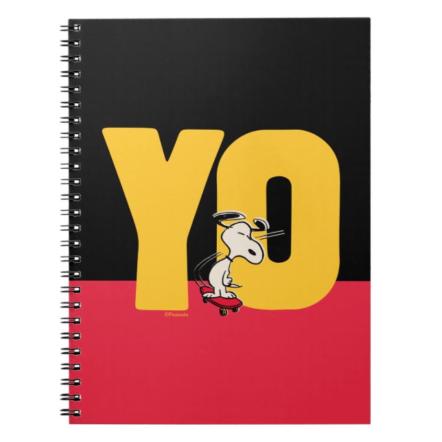 Cuaderno Cacahuetes | Snoopy YO Skateboard (Frente)