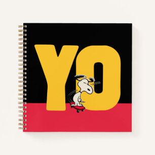 Cuaderno Cacahuetes   Snoopy YO Skateboard