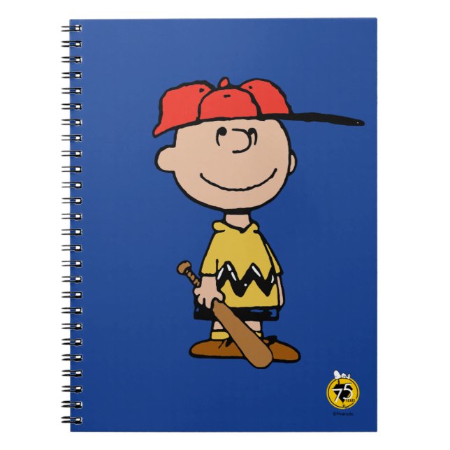 Cuaderno Cacahuetes | Sonrisa de béisbol Charlie Brown (Frente)