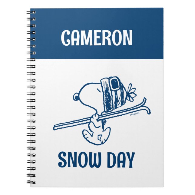 Cuaderno Cacahuetes | Viaje en Ski Snoopy (Frente)