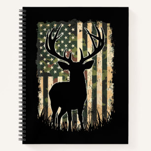 Cuaderno Cacería de camoflage de la bandera estadounidense 
