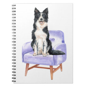 Cuaderno Cachorro adorable de Border Collie Amante del perr