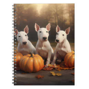 Cuaderno Cachorro Bull Terrier Delicia de Otoño Calabaza