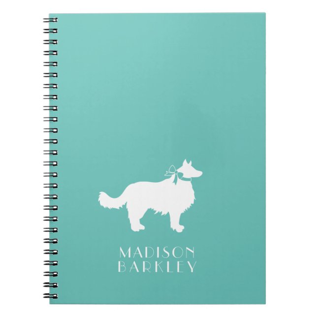 Cuaderno Cachorro collie de borde (Frente)