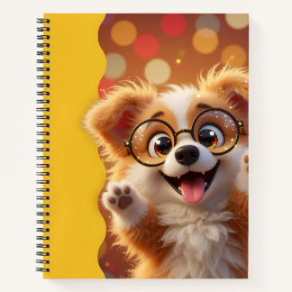 Cuaderno Cachorro con gafas