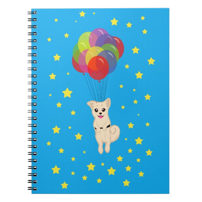 Cuaderno Cachorro con globos (Frente)