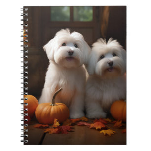 Cuaderno Cachorro Coton De Tulear Delicia de Otoño Calabaza