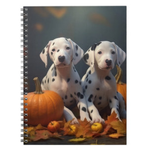 Cuaderno Cachorro dálmata Delicia de otoño Calabaza 