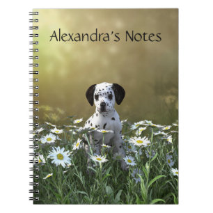 Cuaderno Cachorro dálmata en daisies