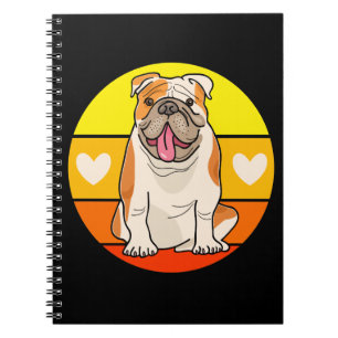 Cuaderno Cachorro de Bulldog Adorable Perrito de Dibujos An