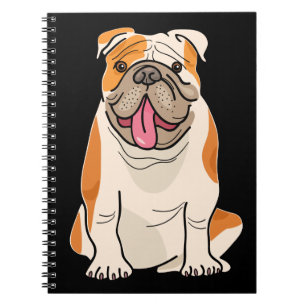 Cuaderno Cachorro de Bulldog Adorable Perrito de Dibujos An