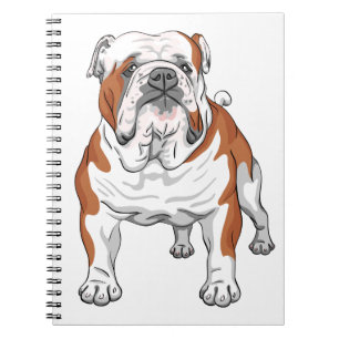 Cuaderno Cachorro de Bulldog Adorable Perrito de Dibujos An