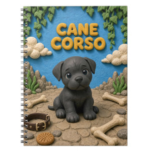 Cuaderno Cachorro de Cane Corso Adorable, Perrito Bebé