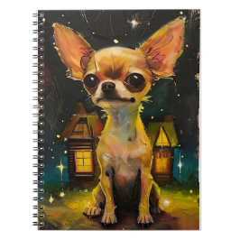 Cuaderno Cachorro de Chihuahua en un Hogar Acogedor