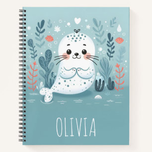 Cuaderno Cachorro de foca caprichoso adorable