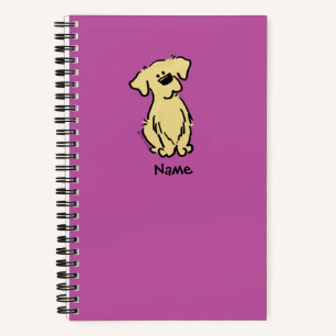 Cuaderno Cachorro de Golden Retriever - Rosa -
