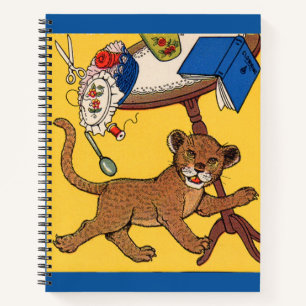 Cuaderno cachorro de leopardo descuidado de los años 30