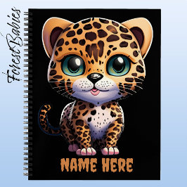 Cuaderno Cachorro de Leopardo Gatito Gato Safari de la Jung