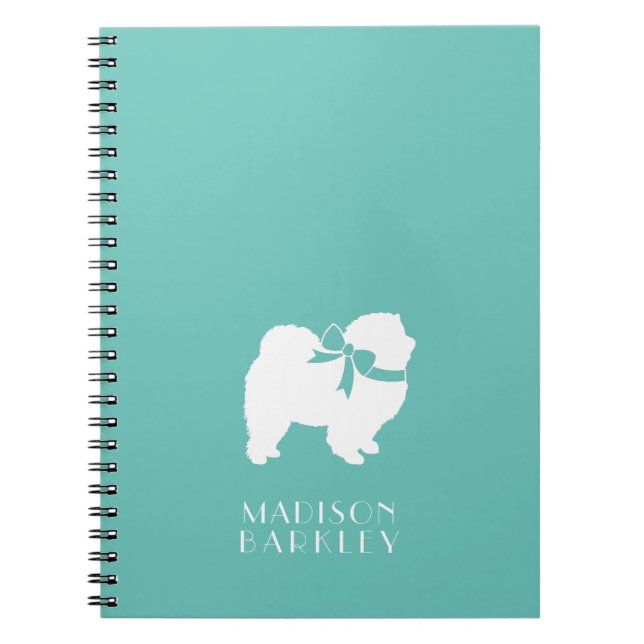 Cuaderno cachorro de perro Chow Chow (Frente)