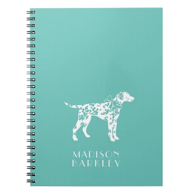 Cuaderno Cachorro de perro de Dalmacia (Frente)