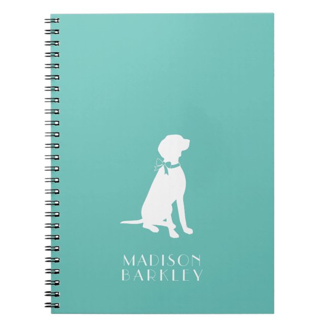 Cuaderno Cachorro de perro de Vizsla (Frente)