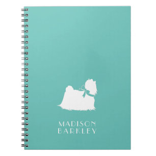 Cuaderno Cachorro de perro maltés de pelo largo
