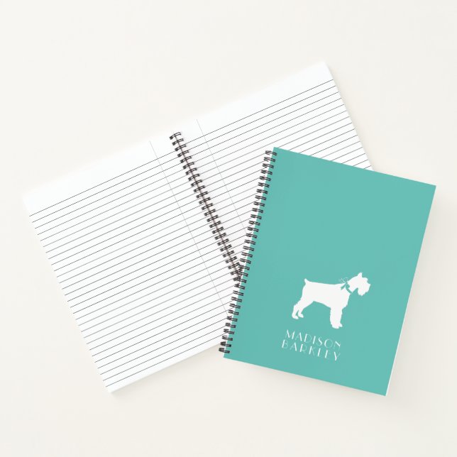 Cuaderno Cachorro de perro Schnauzer miniatura (Interior)