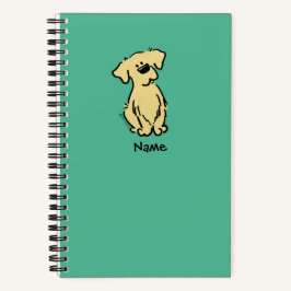 Cuaderno Cachorro de recuperación de oro - Verde -
