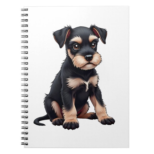 Cuaderno Cachorro de Schnauzer Miniatura (3) (Frente)