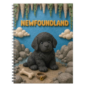 Cuaderno Cachorro de Terranova Adorable, Bebé Perro