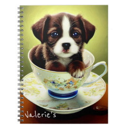 Cuaderno Cachorro en una taza de té